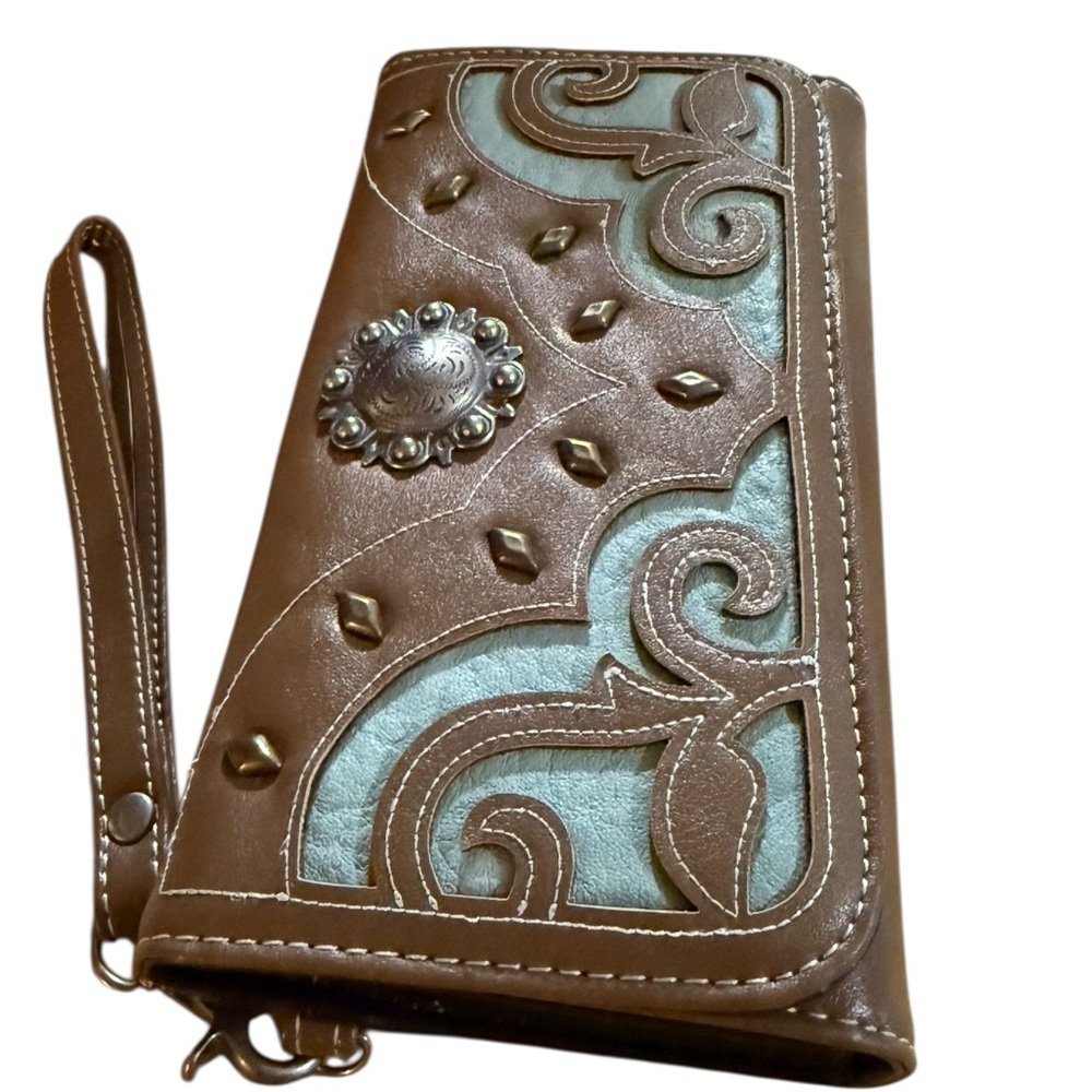 Blazin Roxx Dark Brown Leather Wallet